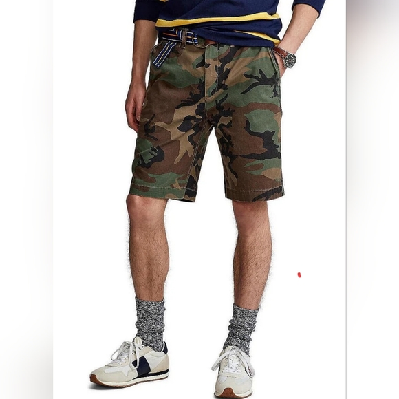 SOLD!!! $98.50 Polo Ralph Lauren Men's Camo Shorts "Relaxed Fit" Size 32 - Picture 1 of 10